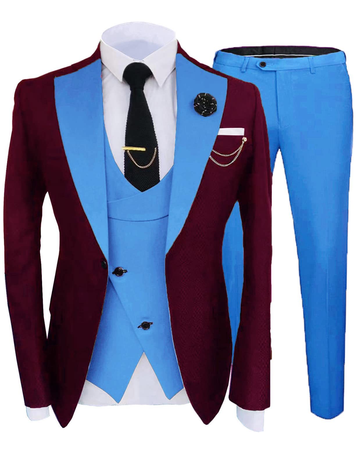 Men's Three-piece Suit Wedding Sina Best Man Suit