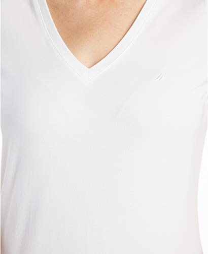 Nautica Women's Easy Comfort V-Neck Supersoft Stretch Cotton T-Shirt