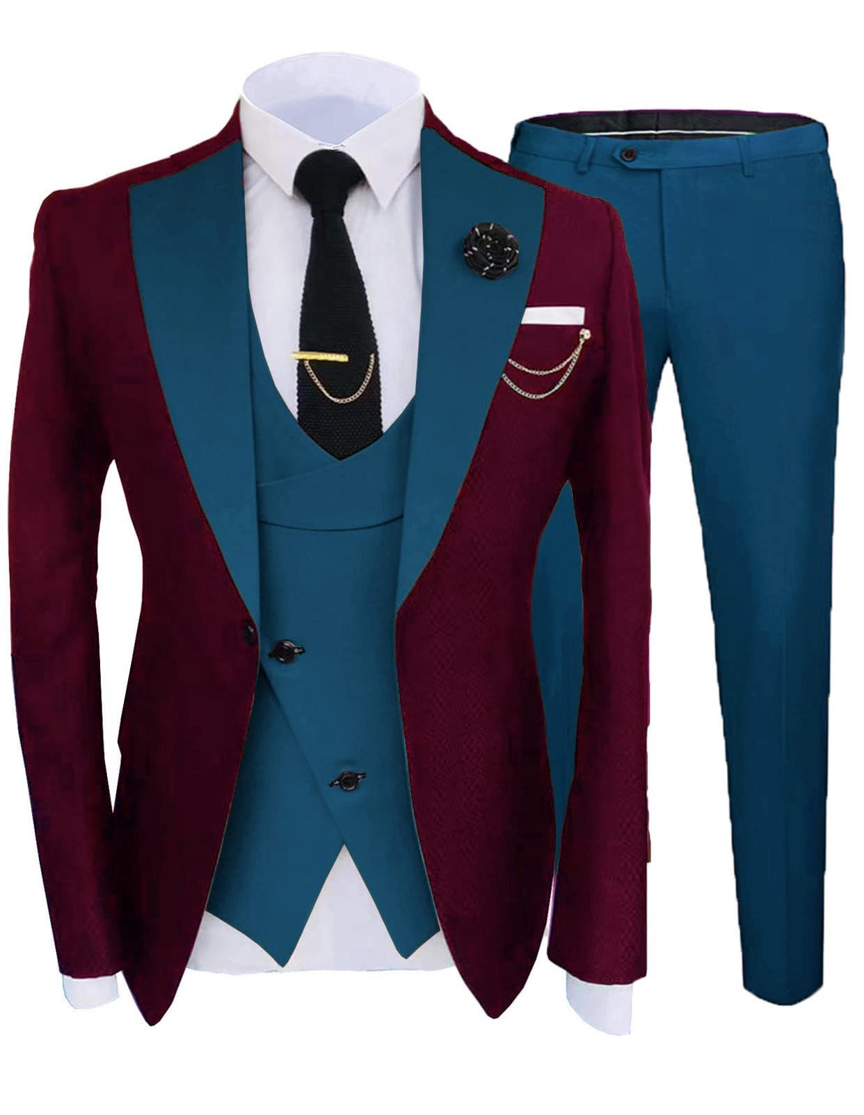 Men's Three-piece Suit Wedding Sina Best Man Suit