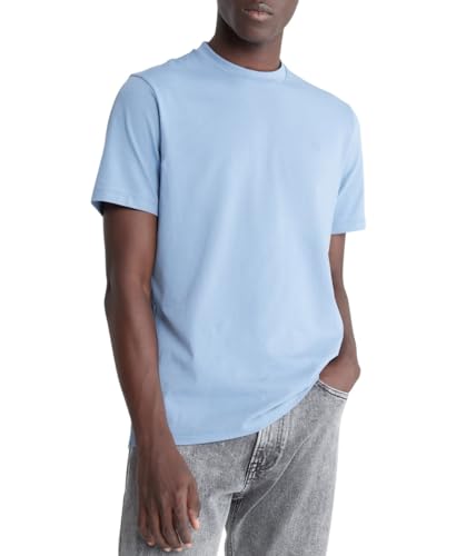 Calvin Klein Men's Smooth Cotton Solid Crewneck T-Shirt