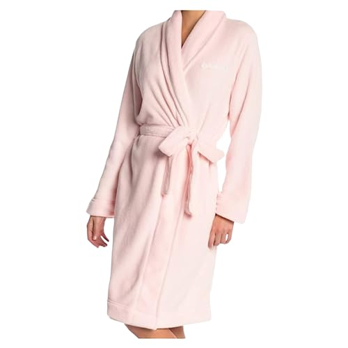 Calvin Klein Women's Logo Belted Fluffy Soft Robe