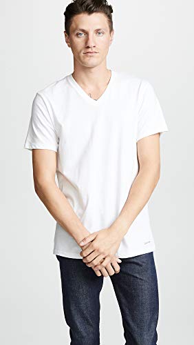 Calvin Klein Men's Short Cotton Multipack V Neck T-Shirts