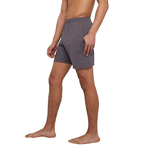 Hanes Men's Athletic Shorts, Favorite Cotton Jersey Shorts, Pull-On Knit Shorts with Pockets, Knit Gym Shorts, 7.5" Inseam