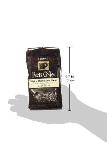 Peet's Coffee, Dark Roast Ground Coffee - Major Dickason's Blend 18 Ounce Bag