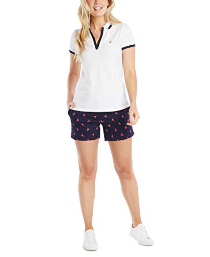 Nautica Women's Comfort Tailored Stretch Cotton Solid and Novelty Short