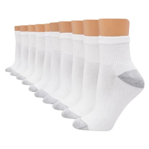 Hanes womens Value, Ankle Soft Moisture-wicking Socks, Available in 10 and 14-packs