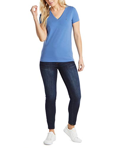 Nautica Women's Easy Comfort V-Neck Supersoft Stretch Cotton T-Shirt