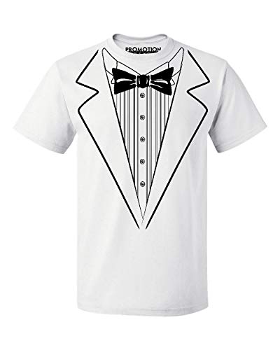 P&B Tuxedo White Funny Men's T-Shirt