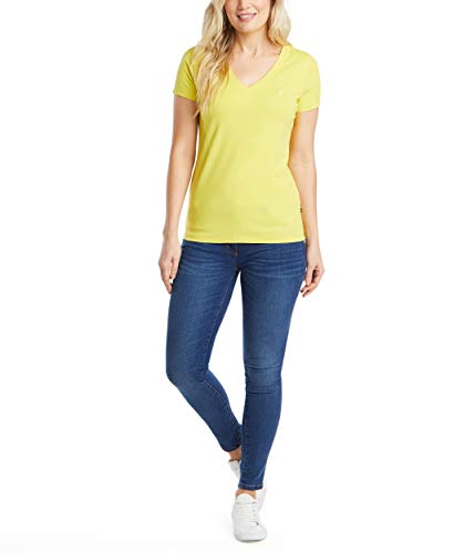 Nautica Women's Easy Comfort V-Neck Supersoft Stretch Cotton T-Shirt