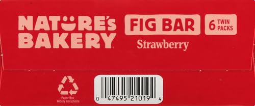 Natureâ€™s Bakery Whole Wheat Fig Bars, Blueberry, Real Fruit, Vegan, Non-GMO, Snack bar, Twin packs- 12 count