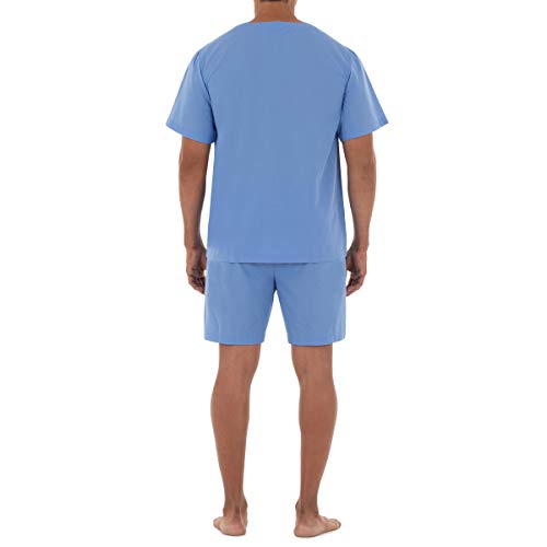 Fruit of the Loom Men's Broadcloth Short Sleeve Pajama Set