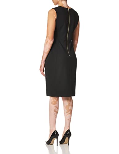 Calvin Klein Women's Sleeveless Scuba Sheath Dress With Princess Seam