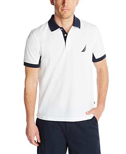 Nautica Men's Classic Fit Short Sleeve Performance Pique Polo Shirt