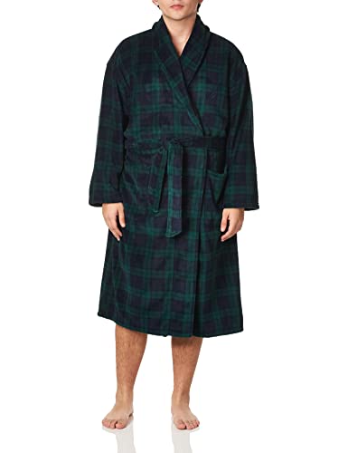 Nautica Men's Long Sleeve Cozy Soft Plush Shawl Collar Robe