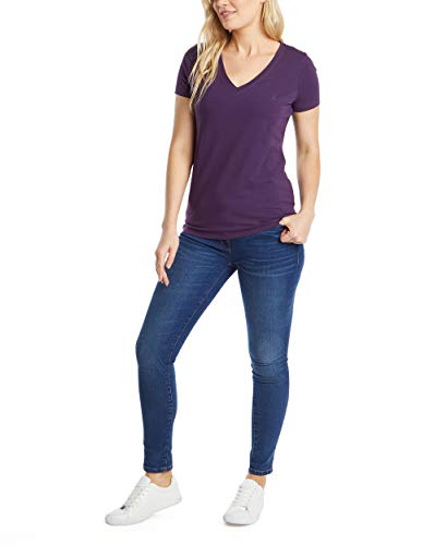 Nautica Women's Easy Comfort V-Neck Supersoft Stretch Cotton T-Shirt