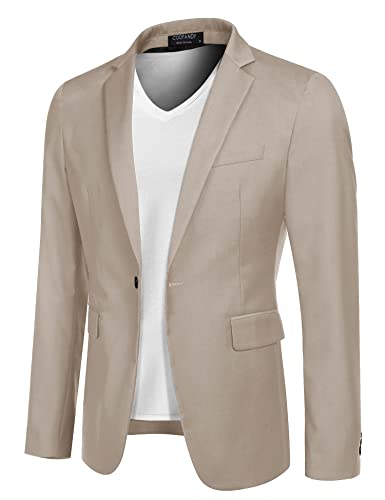 COOFANDY Mens Sport Coat Casual Blazer One Button Business Suit Jacket