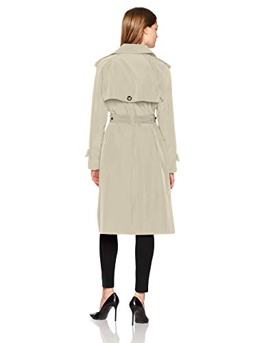 London Fog Women's 3/4 Length Double-Breasted Trench Coat with Belt