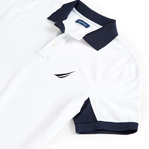 Nautica Men's Classic Fit Short Sleeve Performance Pique Polo Shirt