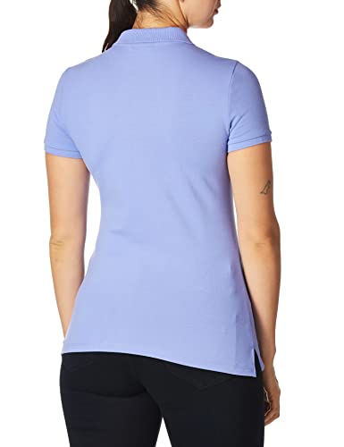 Nautica Women's 5-Button Short Sleeve Cotton Polo Shirt