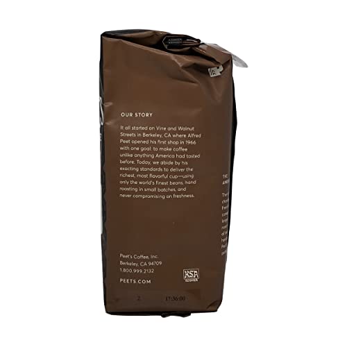 Peet's Coffee, Dark Roast Ground Coffee - Major Dickason's Blend 18 Ounce Bag