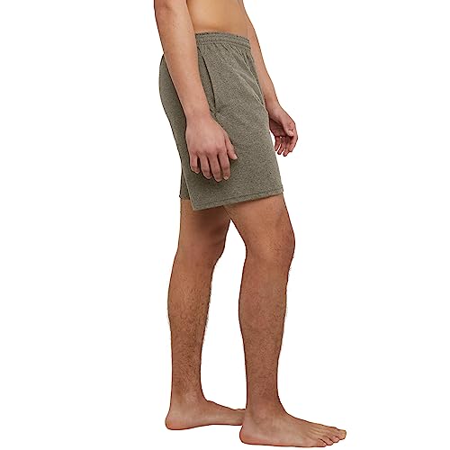 Hanes Men's Athletic Shorts, Favorite Cotton Jersey Shorts, Pull-On Knit Shorts with Pockets, Knit Gym Shorts, 7.5" Inseam