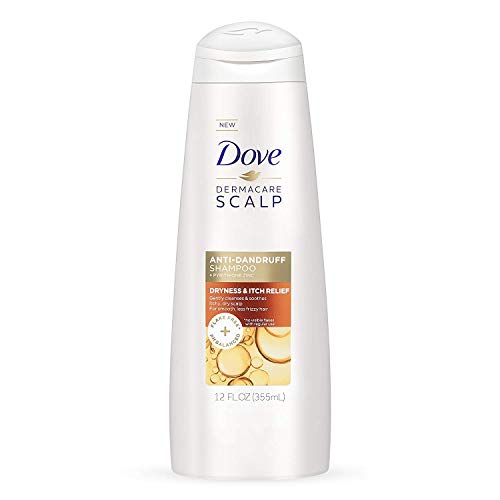 Dove DermaCare Scalp Anti Dandruff Shampoo Dryness and Itch Relief for Dry and Itchy Scalp Dry Scalp Treatment with Pyrithione Zinc 12 fl oz