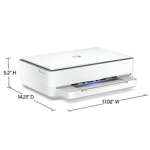 HP ENVY 6055e Wireless Color Inkjet Printer, Print, scan, copy, Easy setup, Mobile printing, Best-for-home, Instant Ink with HP+ (3 months included),white