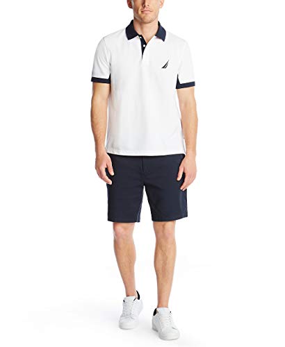 Nautica Men's Classic Fit Short Sleeve Performance Pique Polo Shirt