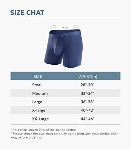 DAVID ARCHY Mens Underwear Boxer Briefs Breathable Soft Moisture-Wicking with Fly Underwear for Men Multipack