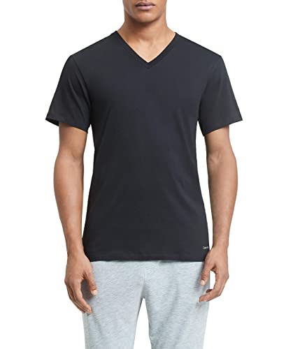 Calvin Klein Men's Short Cotton Multipack V Neck T-Shirts