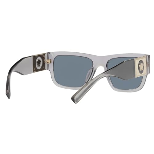 Versace Man Sunglasses Black Frame, Dark Grey Lenses, 56MM