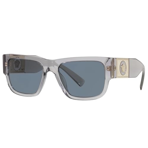 Versace Man Sunglasses Black Frame, Dark Grey Lenses, 56MM