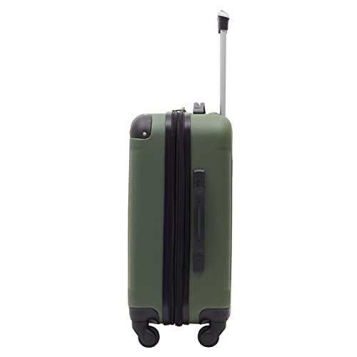 Travelers Club Chicago Hardside Expandable Spinner Luggages, Black, 20" Carry-On