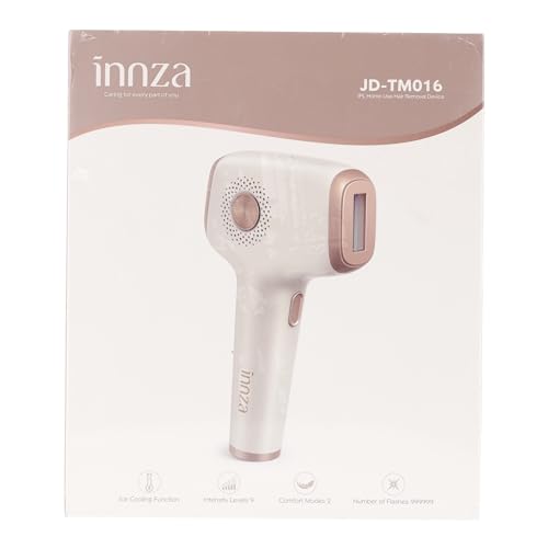 INNZA Laser Hair Removal with Ice Cooling Care Function for Women Permanent,999,999 Flashes Painless IPL Hair Remover, Hair Removal Device for Armpits Legs Arms Bikini Line (1-White)