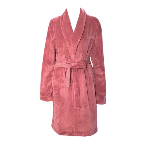 Calvin Klein Women's Logo Belted Fluffy Soft Robe