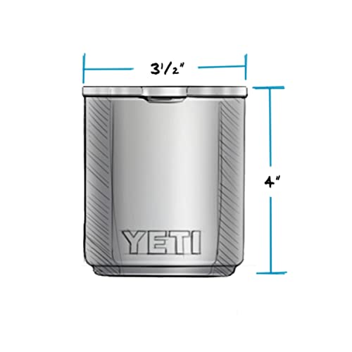 YETI Rambler 10 oz Stackable Lowball 2.0, Vacuum Insulated, Stainless Steel with MagSlider Lid, Charcoal