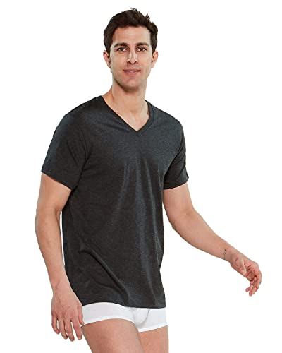 Calvin Klein Men's Short Cotton Multipack V Neck T-Shirts