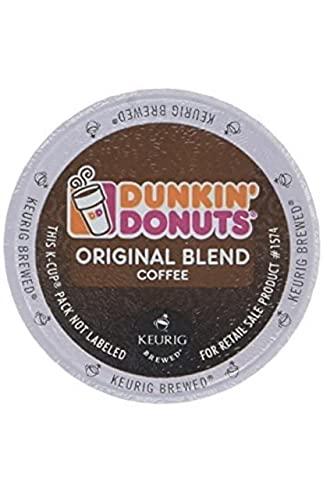 Dunkin' Original Blend Single Serve Keurig K-Cup Pods, Medium Roast Coffee, 60 Pods total (6 Boxes of 10)