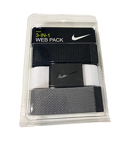 Nike Men's 3 Pack Golf Web Belt