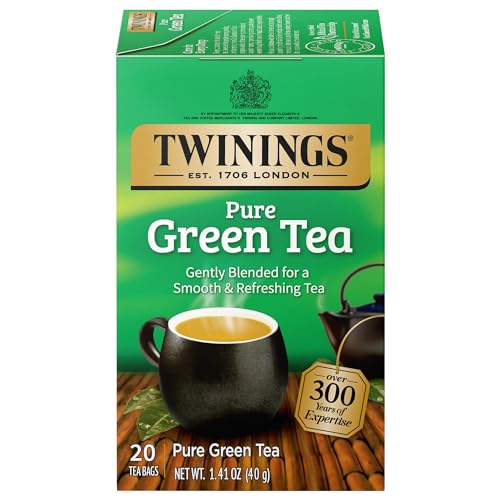 Twinings Decaffeinated English Breakfast Individually Wrapped Black Tea Bags, 20 Count Pack of 6, Flavourful & Robust