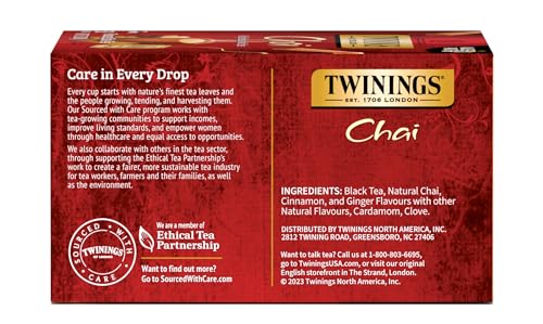 Twinings Decaffeinated English Breakfast Individually Wrapped Black Tea Bags, 20 Count Pack of 6, Flavourful & Robust