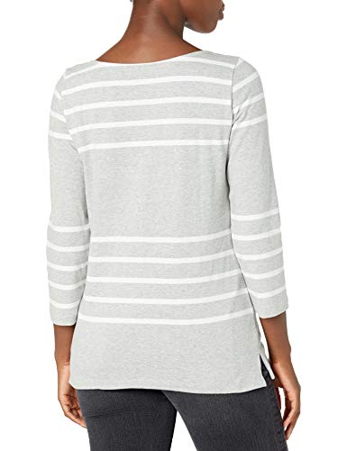 Nautica Women's Boatneck 3/4 Sleeve 100% Cotton Shirt