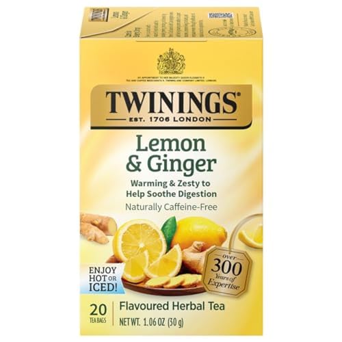 Twinings Decaffeinated English Breakfast Individually Wrapped Black Tea Bags, 20 Count Pack of 6, Flavourful & Robust