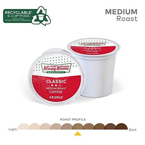 Krispy Kreme Classic, Single-Serve Keurig K-Cup Pods, Medium Roast Coffee Pods, 32 Count