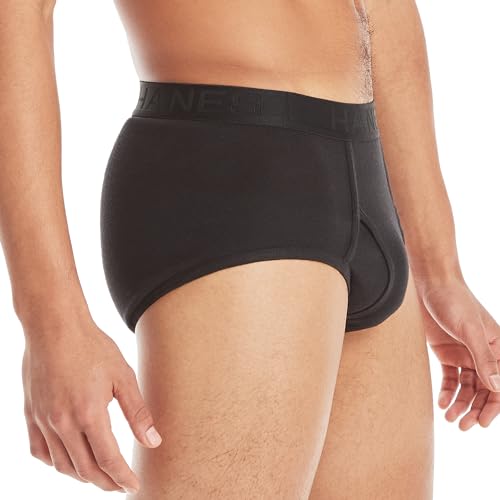 Hanes mens Tagless Briefs, Soft Moisture Wicking Underwear, Tagless, 7-pack