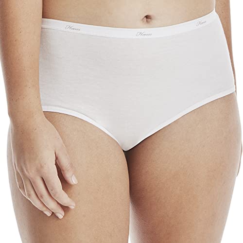 Hanes Women's Cotton Brief Value Pack, 10-Pack, Assorted Brief Underwear (Colors May Vary)