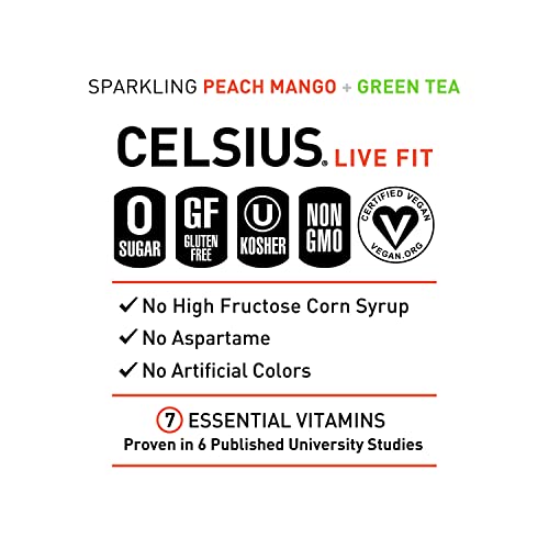 CELSIUS Assorted Flavors Official Variety Pack, Functional Essential Energy Drinks, 12 Fl Oz (Pack of 12)