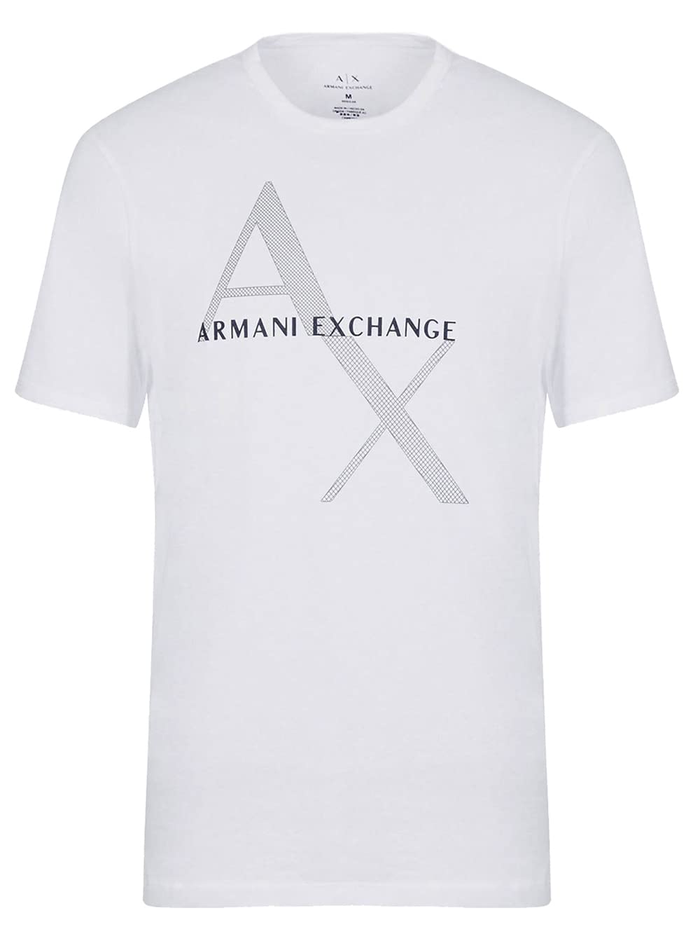 A|X ARMANI EXCHANGE Men's Tonal and Contrast Logo Core Crew Neck T Shirt