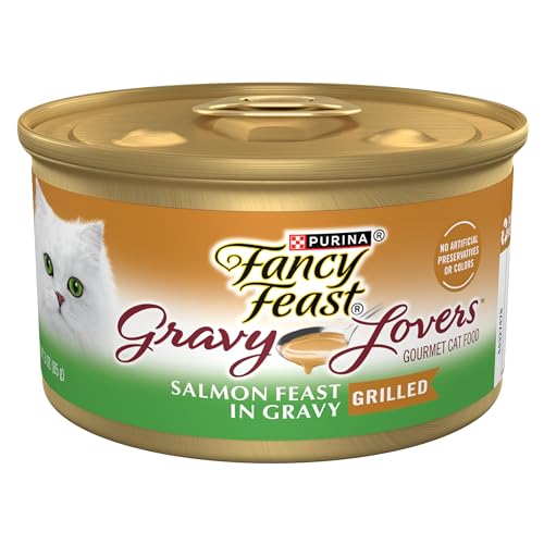 Purina Fancy Feast Gravy Lovers Poultry and Beef Gourmet Wet Cat Food Variety Pack - (Pack of 24) 3 oz. Cans