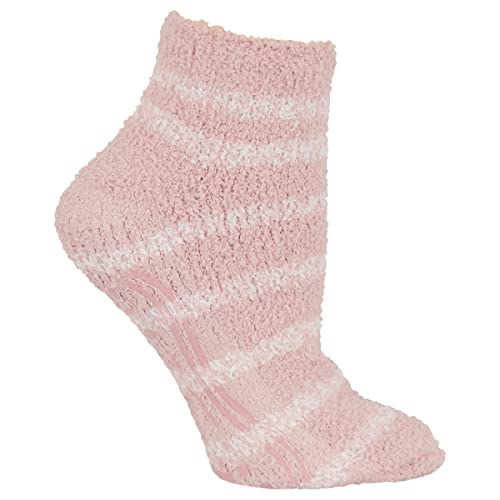 Dr. Scholl’s Women’s Fuzzy Spa Socks - Cozy Low Cut 2 & 3 Pairs - Lavender & Vitamin E Infused